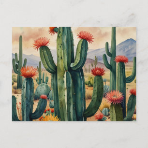 CARTE POSTALE ÉLÉGANTE CACTUS