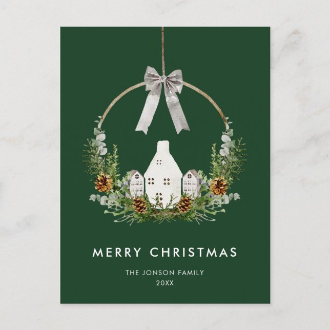 Carte Postale Elégante Composition de Noël Société Fête (Devant)