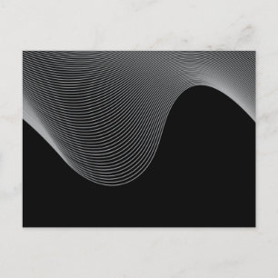 Carte Postale Élégante, moderne, futuriste abstraction des vague