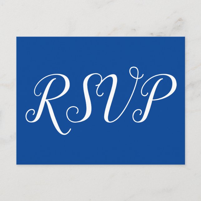 Carte postale élégante "RSVP" (Devant)