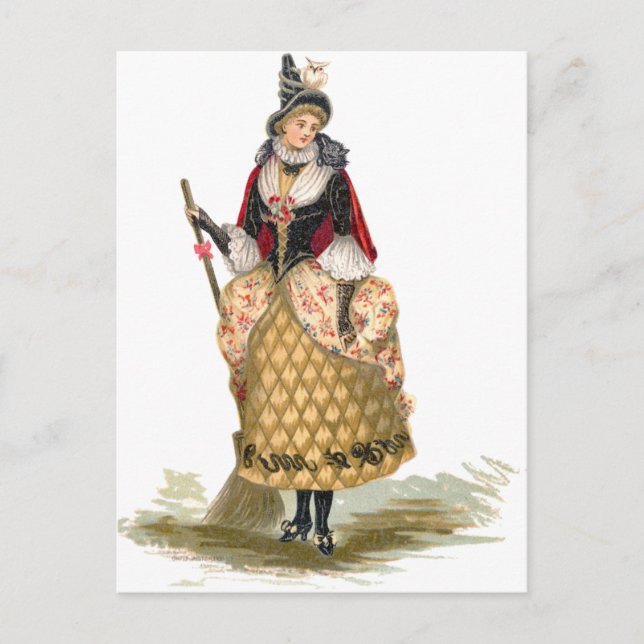 Carte Postale Élégante sorcière (Devant)