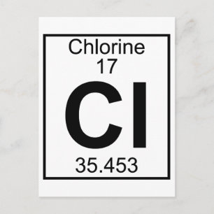 Carte Postale Élément 017 - Cl - Chlorine (complet)