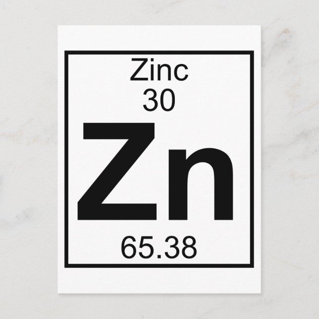 Carte Postale Élément 030 - Zn - Zinc (plein) (Devant)