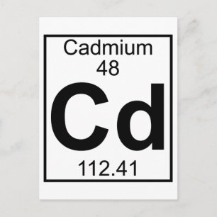 Carte Postale Élément 048 - Cd - Cadmium (Complet)