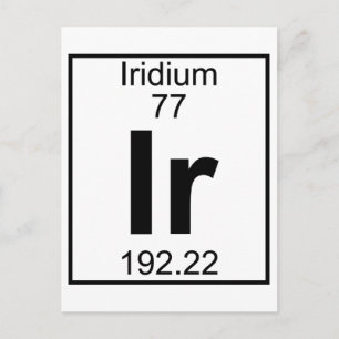 Carte Postale Élément 077 - Ir - Iridium (Complet)