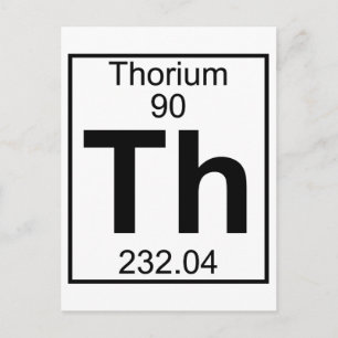 Carte Postale Élément 090 - Th - Thorium (Complet)