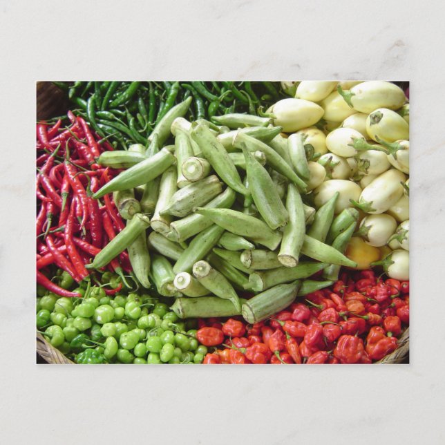 Carte Postale Élément combustible - poivrons de piment africains (Devant)