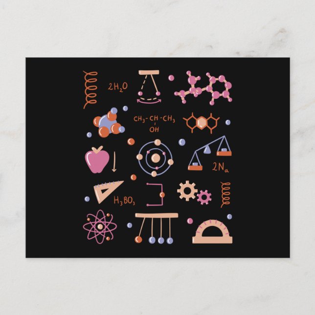 Carte Postale Éléments de physique (Devant)