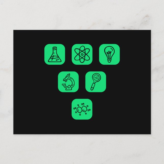 Carte Postale Éléments de science Articles (Devant)
