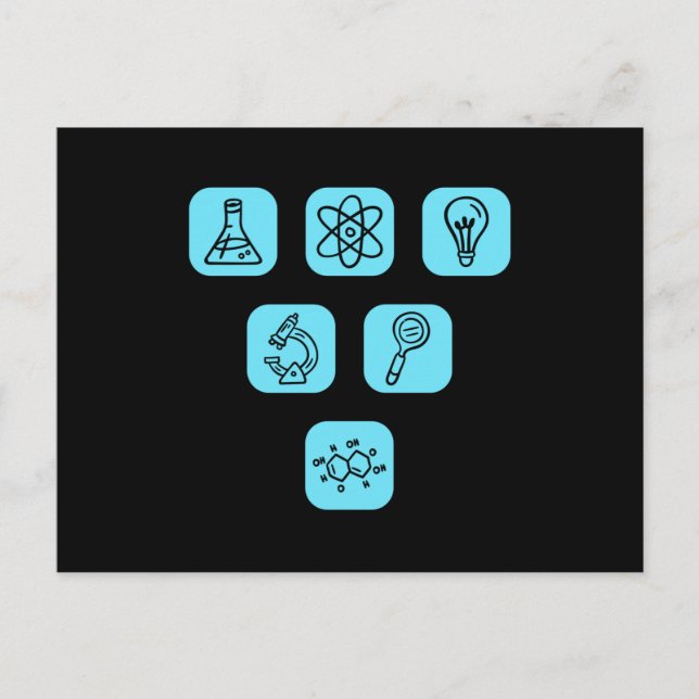 Carte Postale Éléments scientifiques (Devant)