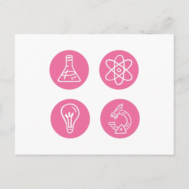 Carte Postale Éléments scientifiques (Devant)