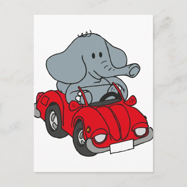 Carte Postale Eléphant (Devant)