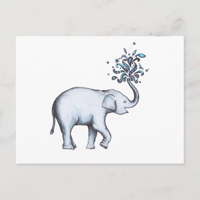 Carte Postale Elephant (Devant)