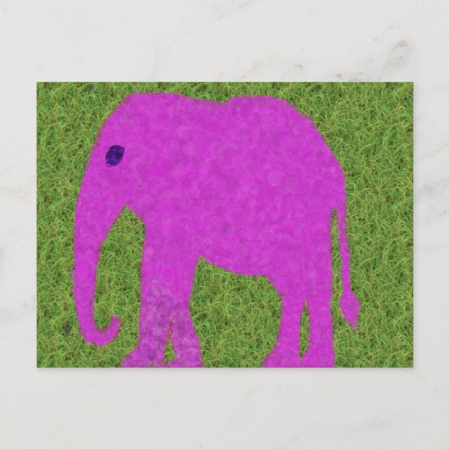 Carte postale Eléphant (Devant)