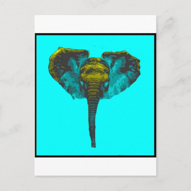 Carte Postale Eléphant (Devant)
