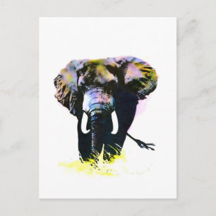 Carte Postale Eléphant