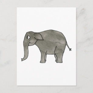 Carte Postale Eléphant asiatique.