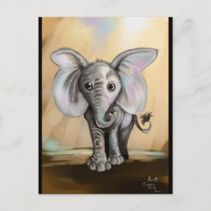 Carte Postale Eléphant bébé