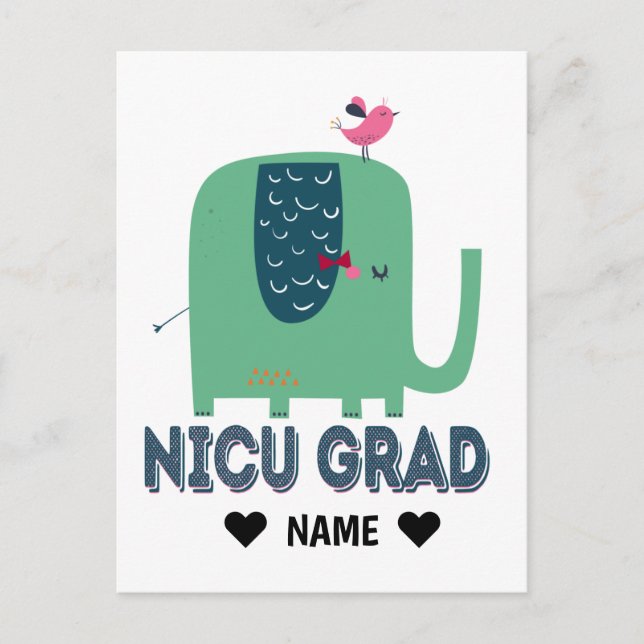 Carte Postale Eléphant de grade NICU (Devant)