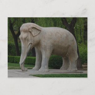 Carte Postale Eléphant de la Voie Sacrée dans la tombe de Mings
