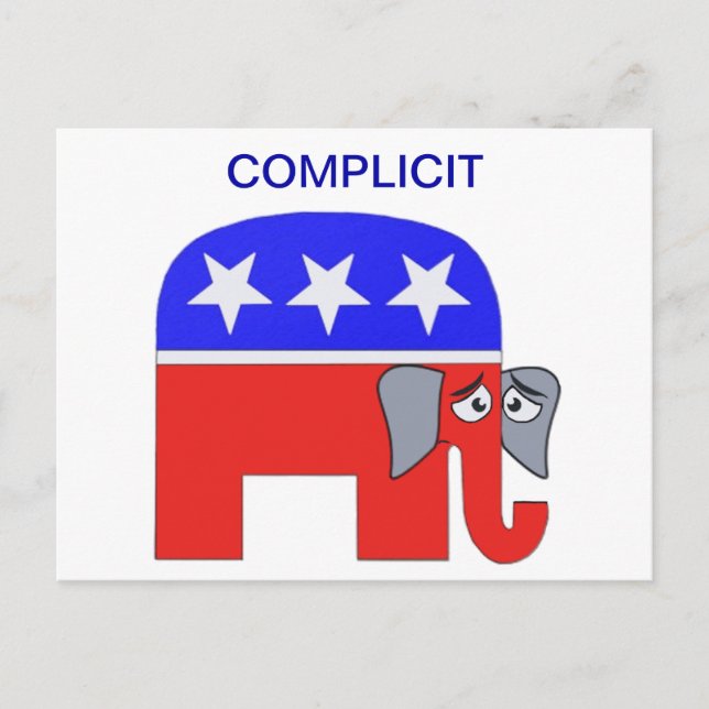 Carte Postale Eléphant GOP (Devant)