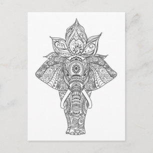 Carte Postale Éléphant Inspiré