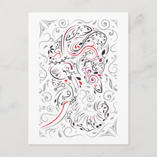 Carte Postale éléphant orné