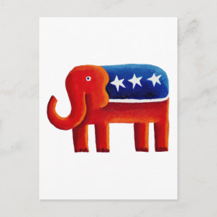 Carte Postale Eléphant républicain
