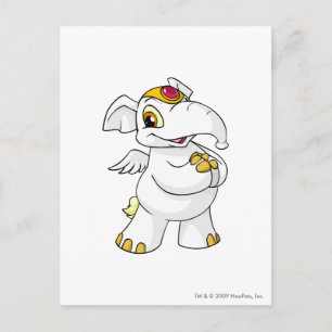 Carte Postale Elephante blanche