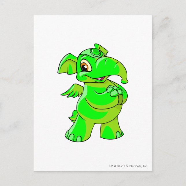 Carte Postale Elephante Brillant.Pn (Devant)