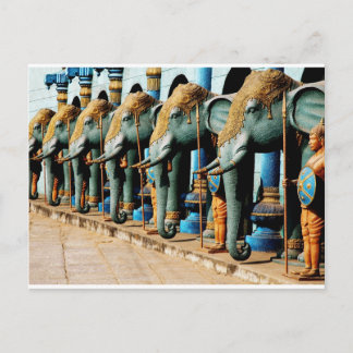 Carte Postale Eléphants