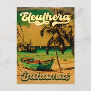 Carte Postale Eleuthera Island Bahamas Souvenirs Vintages 60s