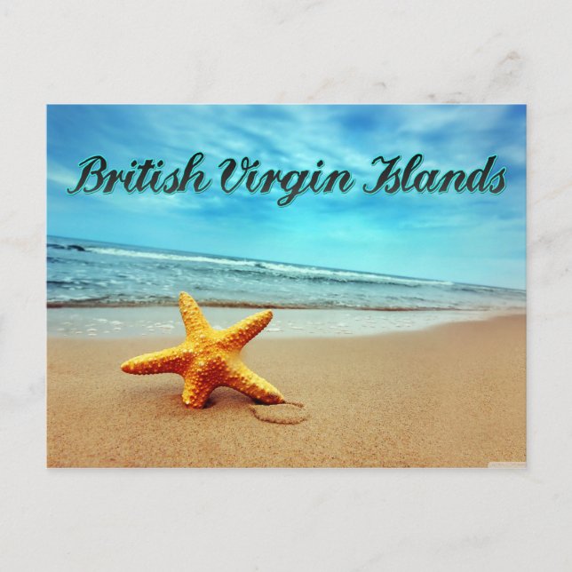 Carte Postale Éleuvre étoilée des îles Vierges britanniques (Devant)