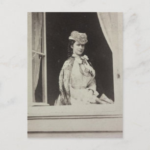 Carte Postale Élisabeth d'Austria - Sissi in window