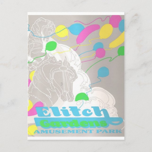 Carte Postale Elitch Gardens Parc d'attractions (Devant)