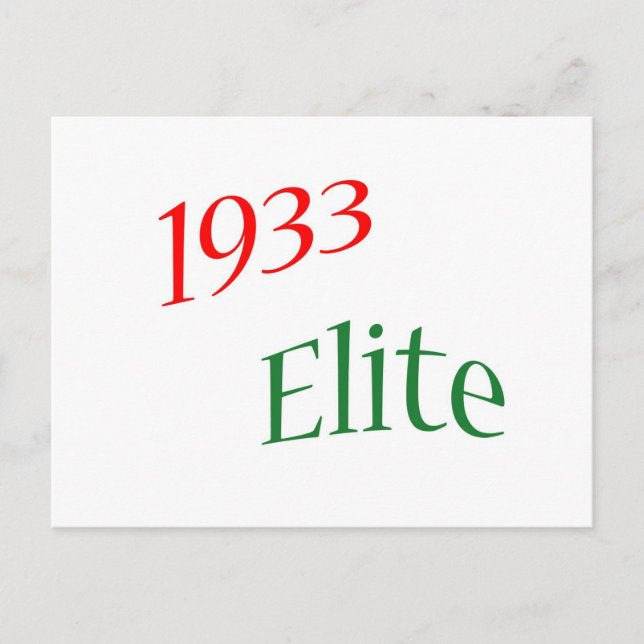 Carte Postale Élite de 1933 (Devant)