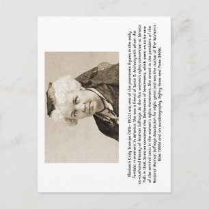 Carte Postale Elizabeth Cady Stanton - Feminist