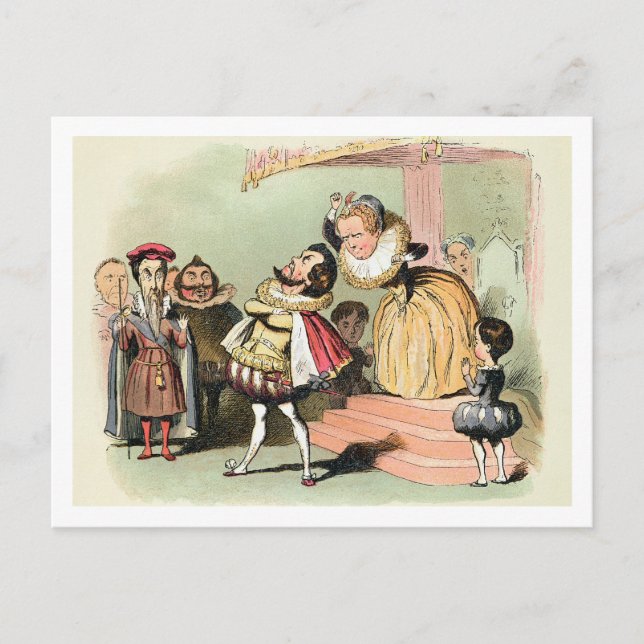 Carte Postale Elizabeth I (1533-1603) : avec Robert Devereux, 2e (Devant)