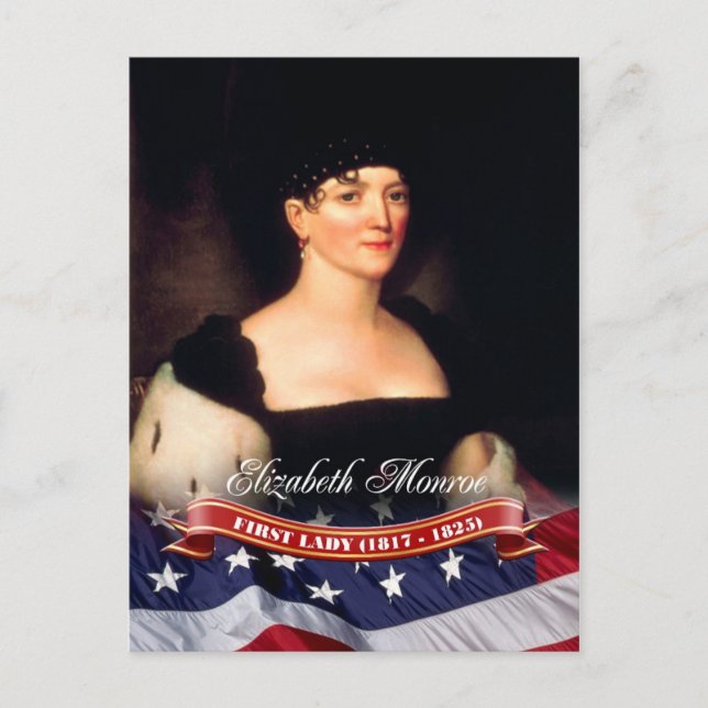 Carte Postale Elizabeth Monroe, Première Dame des Etats-Unis (Devant)
