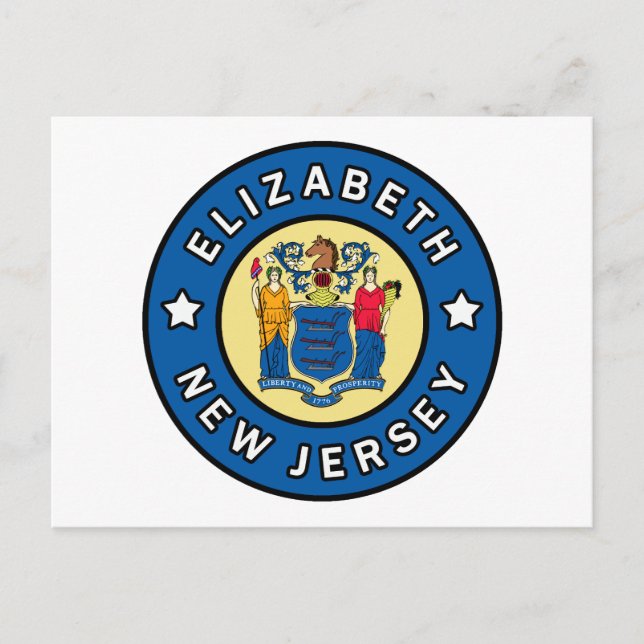 Carte Postale Elizabeth New Jersey (Devant)