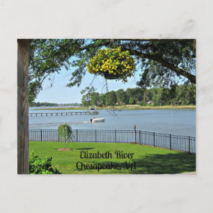 Carte Postale Elizabeth River, Chesapeake, Virginie
