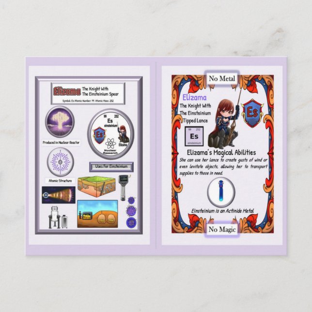 Carte Postale Elizama - Chevalier Einsteinium Lance (Devant)