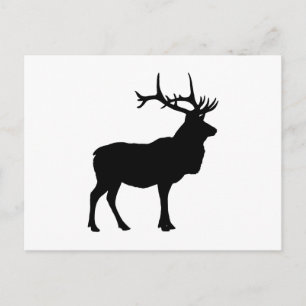 Carte Postale Elk Silhouette