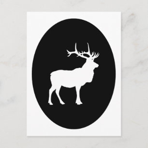 Carte Postale Elk Silhouette