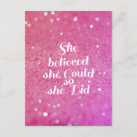 Elle croyait qu'elle pouvait le faire