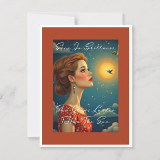 Carte Postale Elle Glisse Plus Fort Que Le Soleil