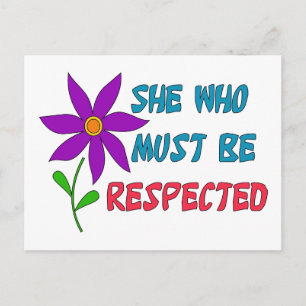 Carte Postale Elle Qui Doit Être Respectée