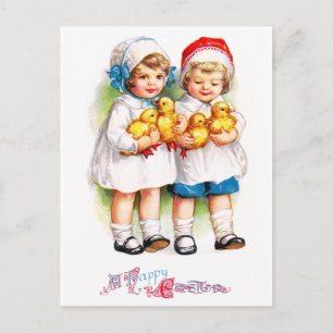 Carte Postale Ellen H. Clapsaddle : Enfants avec colliers