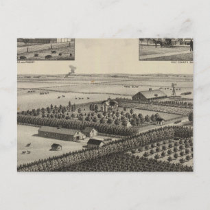 Carte Postale Elliott Residence and Farm, Rice County, Kansas