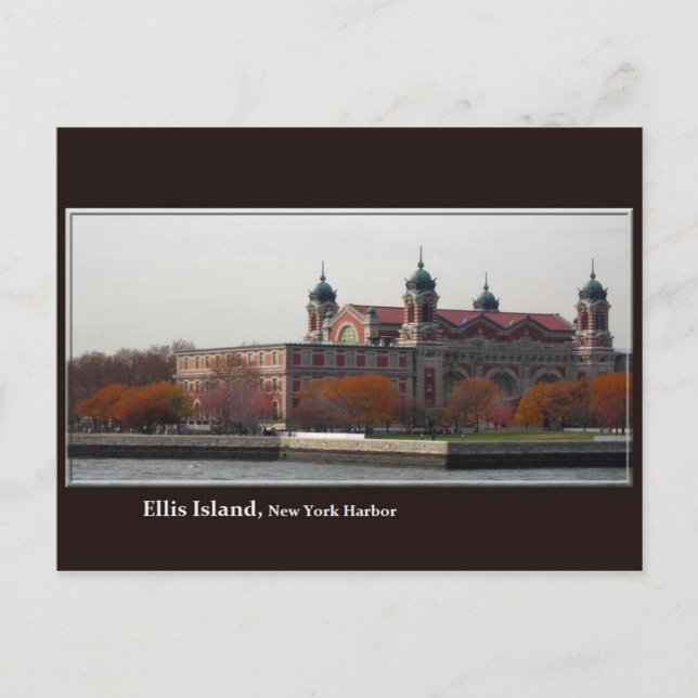 Carte postale Ellis Island (Devant)